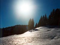 DieSonne 01  Sonnenstrahlen und Schneelandschaft am Hochgrad.