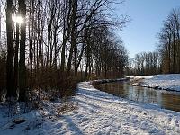 Landschaften 117  Illerkanal in Winterstimmung bei V&ouml;hringen am 05.01.2015