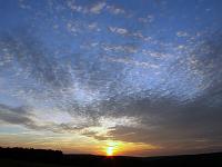 Wolken 23  Wolkenstimmung kurz vor Sonnenuntergang am 05.06.2012 &uuml;ber Bopfingen.
