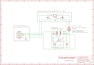 Schematic zum Programmieradapter ESP8266-01