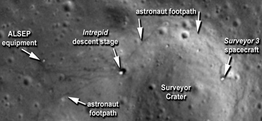 Apollo 12 landing site, 2009