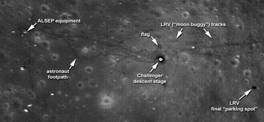 Apollo 17 landing site, 2009
